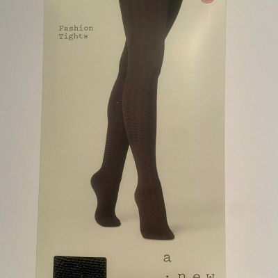 A New Day Fashion Tights Black Size S/M New 1 Pair